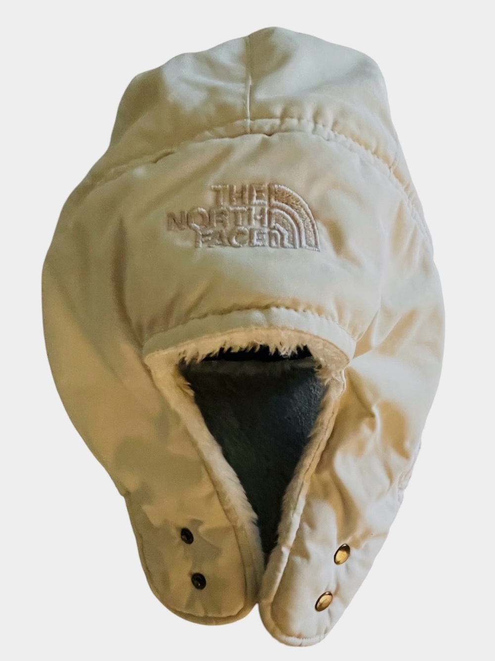 The North Face Women's Osito Trapper Hat White Dune / Black OS
